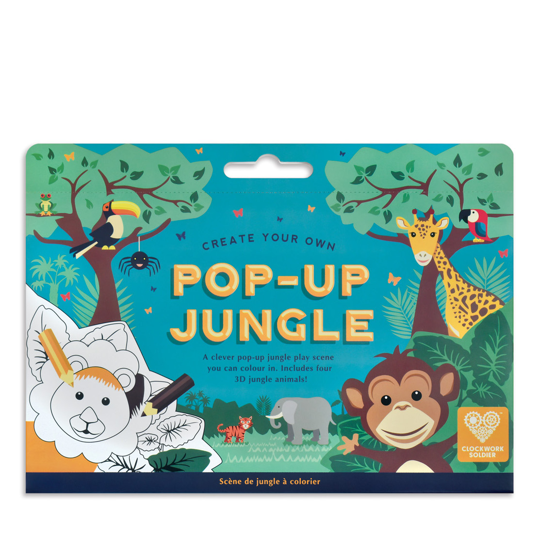 Colour and make a Pop-Up Jungle